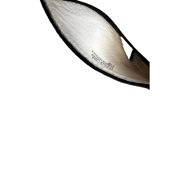 Michael Kors sky high Suede platform Heels Ankle strap detail Black 6.5 - Picture 6 of 9